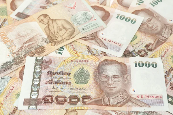 Fondo tailandés de billetes Imagen de archivo