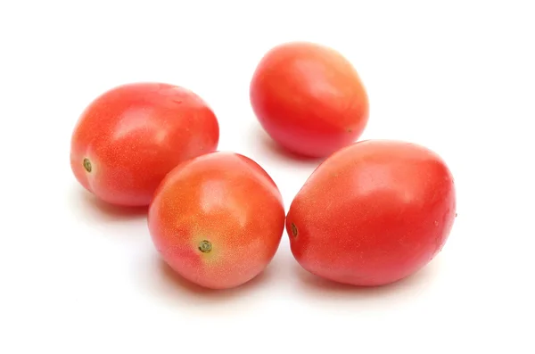 Groep van tomaat geïsoleerd op wit — Stockfoto