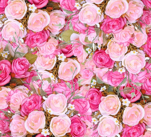 Close up pink roses texture and background — Stock Photo, Image