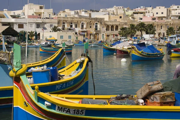 Marsaxlokk Hafen - malta — Stockfoto