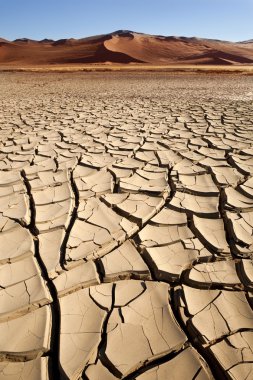 Kuru kırık dünya - sossusvlei - Namibya