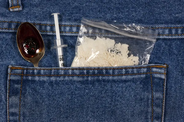 Kokain - zneužívání drog — Stock fotografie