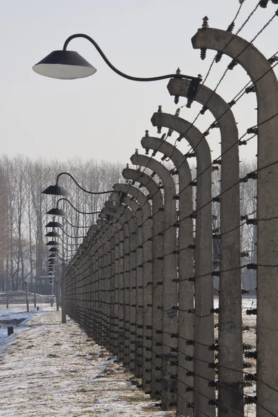 Birkenau nazi-concentratiekamp - Polen — Stockfoto