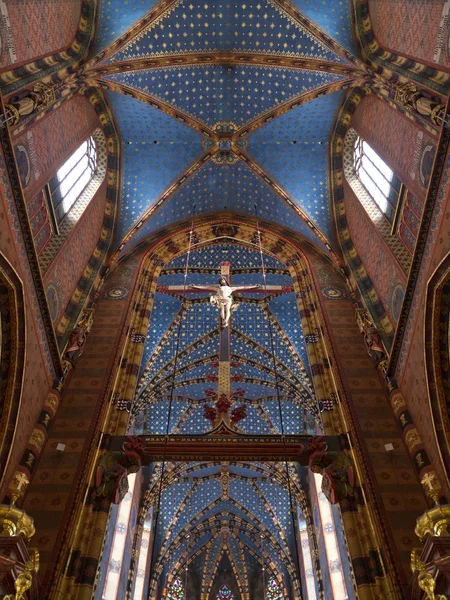 Κρακοβία - εκκλησία του st mary - Πολωνία — Φωτογραφία Αρχείου