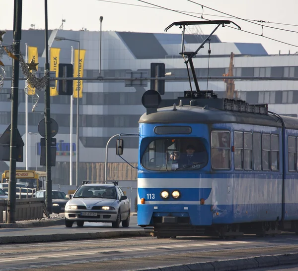 Tram a Cracovia - Polonia — Foto Stock