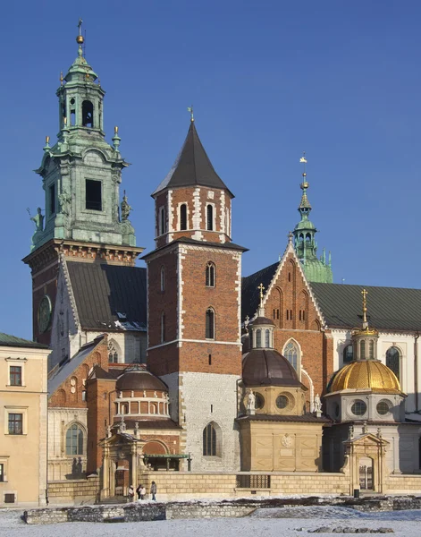 Königliche Kathedrale im Schloss Wawel - Krakau - Polen — Stockfoto