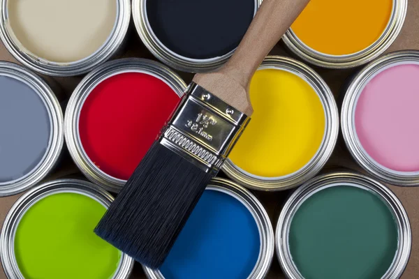 Latas de tinta — Fotografia de Stock