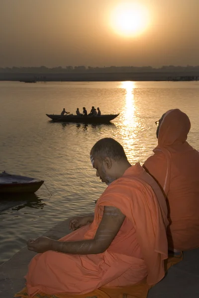 Floden ganges - varanasi - Indien — Stockfoto