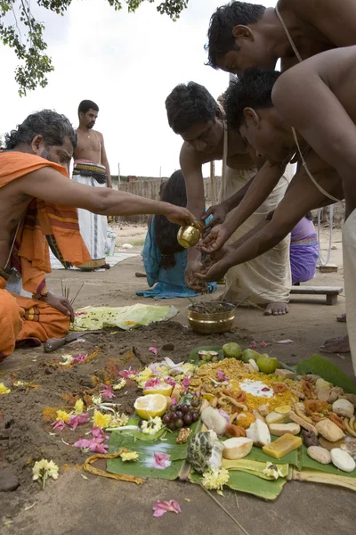 Šrí ranganathaswamy chrám - městečku Šrírangam - Indie — Stock fotografie