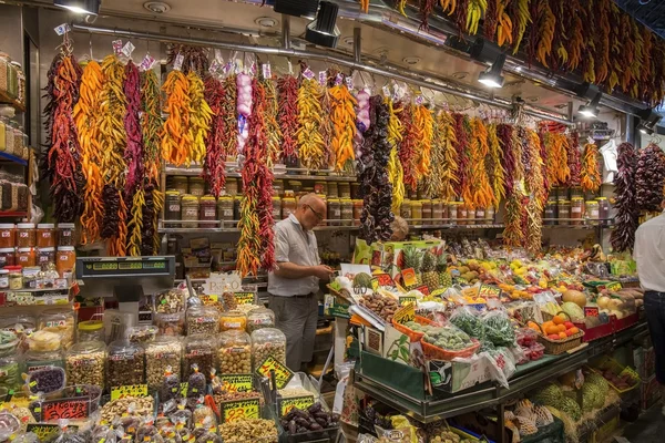 Mercado Alimentar de São José - Barcelona - Espanha . — Fotografia de Stock