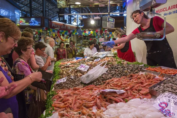 Marché alimentaire St Joseph - Barcelone - Espagne . — Photo