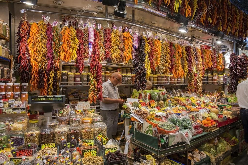 St Joseph Food Market Barcelona Spain Stock Photo Steve Allen 