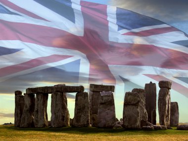 Stonehenge - salisbury düz - İngiltere.