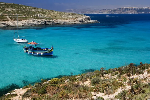 Blue Lagoon - Comino - Malta — Stock Photo, Image