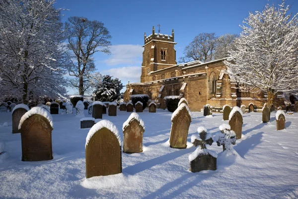 Neve de Inverno - North Yorkshire - Reino Unido — Fotografia de Stock