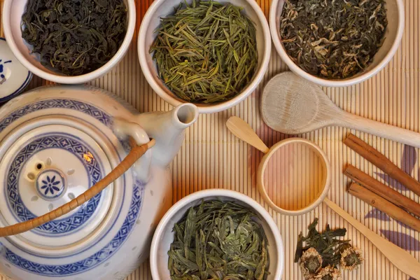 Čínský zelený čaj — Stock fotografie