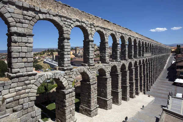 Römischer Aquadukt - segovia - spanien — Stockfoto