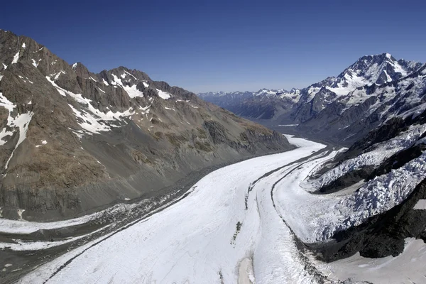 Tasman glacier - mt cook - Νέα Ζηλανδία — Φωτογραφία Αρχείου