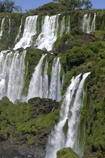 Iguassu συμπίπτει με την Βραζιλία Αργεντινή στα σύνορα — Φωτογραφία Αρχείου