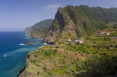 Village of Boaventura & Arco de Sao Jorge - Madeira clipart
