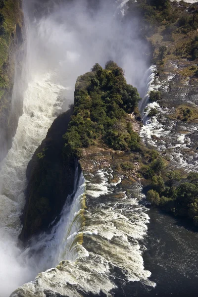 Flygfoto över Victoriafallen - Afrika — Stockfoto