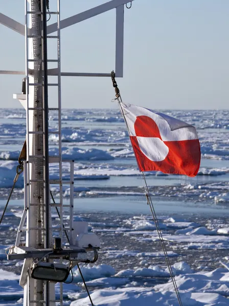Σημαία της Γροιλανδίας — Φωτογραφία Αρχείου