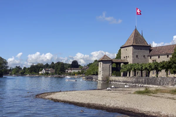 Castillo de Rolle Lago de Ginebra Suiza —  Fotos de Stock