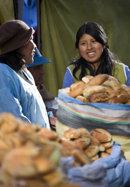 Mujeres locales - La Paz - Bolivia — Foto de Stock