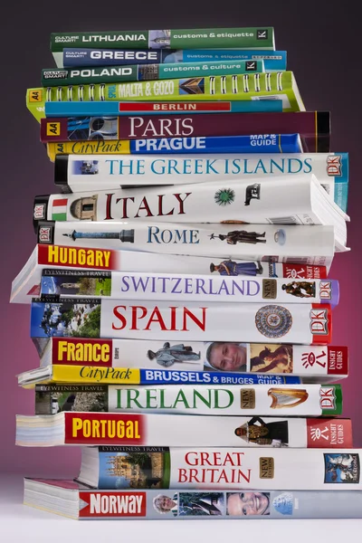 European Travel Guides — Stock Photo, Image