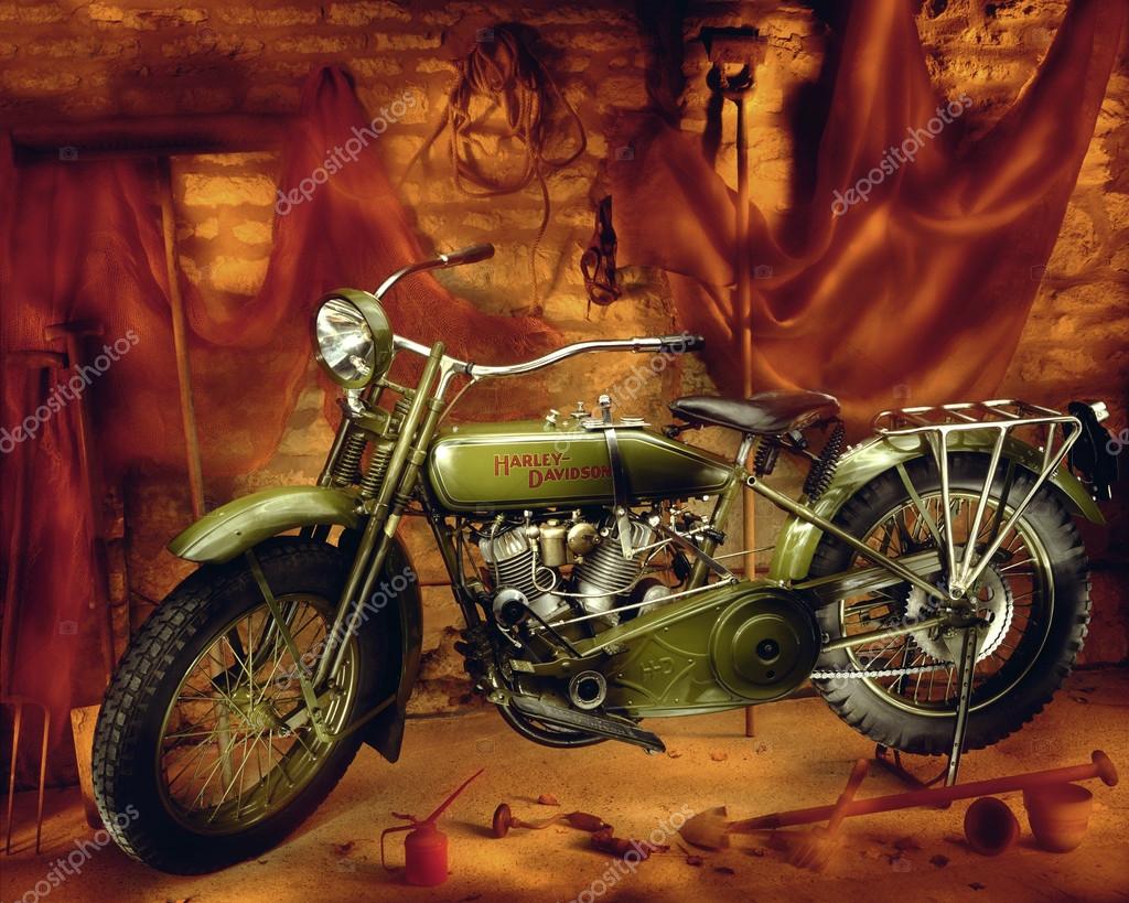 vintage harley motorcycle