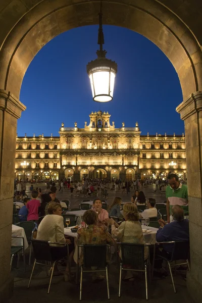 Plaza Major - Саламанка - Испания — стоковое фото