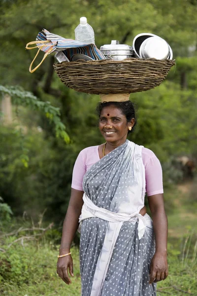 Индия Женщина - Тамил Наду - Индия — стоковое фото