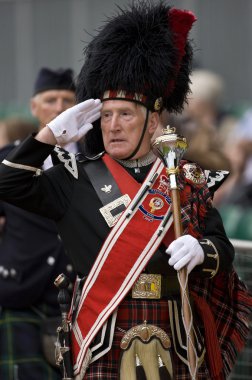 Pipe Major - Cowal Gathering Highland Games - Scotland clipart