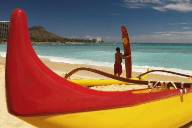 Waikiki Beach - Honolulu - Hawaii clipart