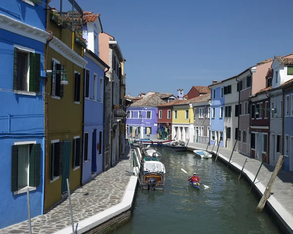 Øen Burano - Venedig - Italien - Stock-foto