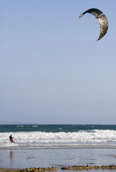 Kite surfen - cornwall - Engeland — Stockfoto