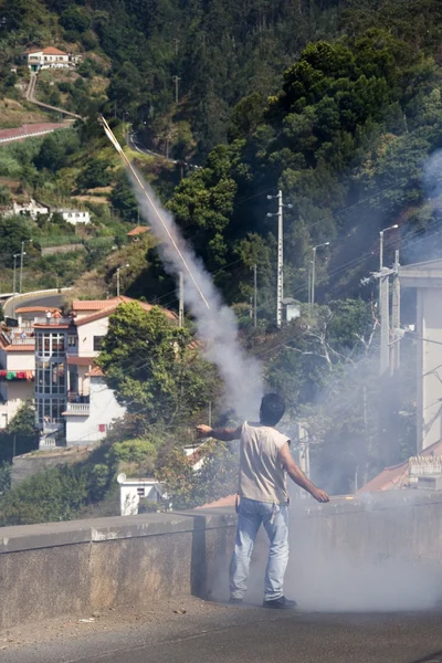 Fiesta เกาะโปรตุเกส Madeira — ภาพถ่ายสต็อก