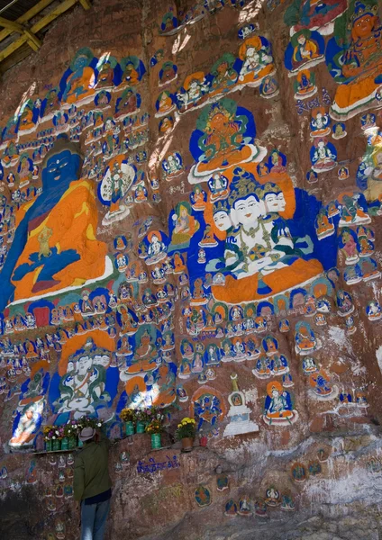 Blue Buddha - Lhasa - Tibet — Stock Photo, Image