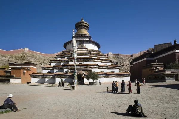 Kumbum Stupa - Gyantse - Tibet — Stok fotoğraf