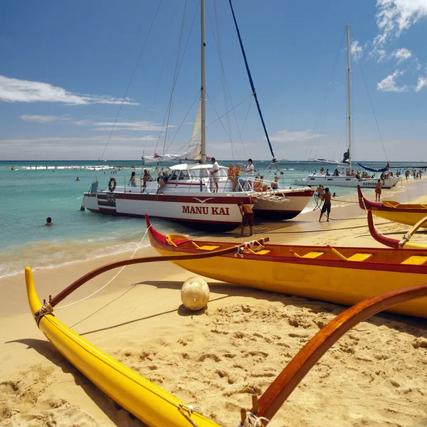 Spiaggia di Waikiki - Hawaii — Foto Stock