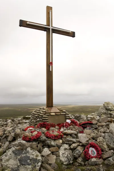 Památník věnovaný hms coventry - Falklandské ostrovy — Stock fotografie