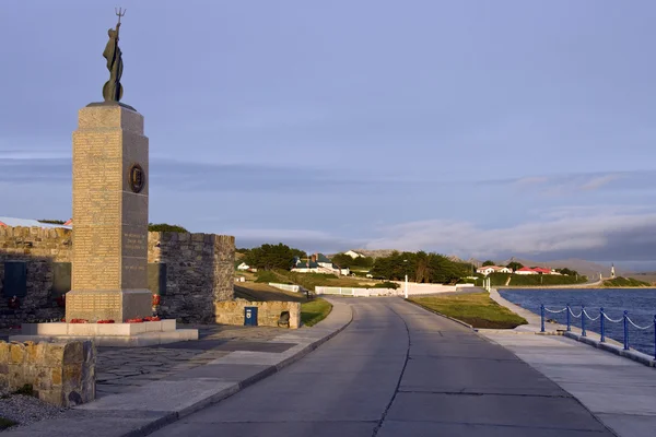 Falklandy wojny pomnik - stanley - Funt Wysp Falklandzkich — Zdjęcie stockowe