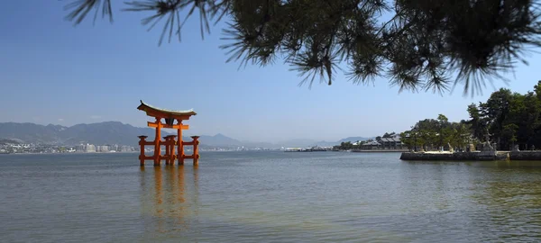 Torii ворота - при Іцукусіма острів - Японія — стокове фото