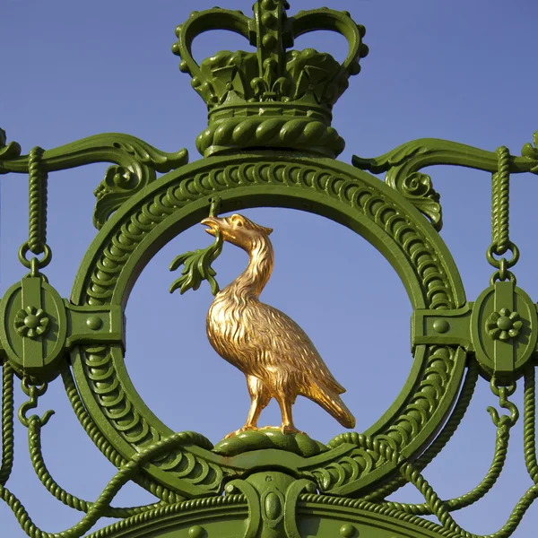 Wątroby ptak symbol liverpool - Anglia. — Zdjęcie stockowe