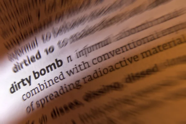 Bomba sucia - Definición del diccionario — Foto de Stock