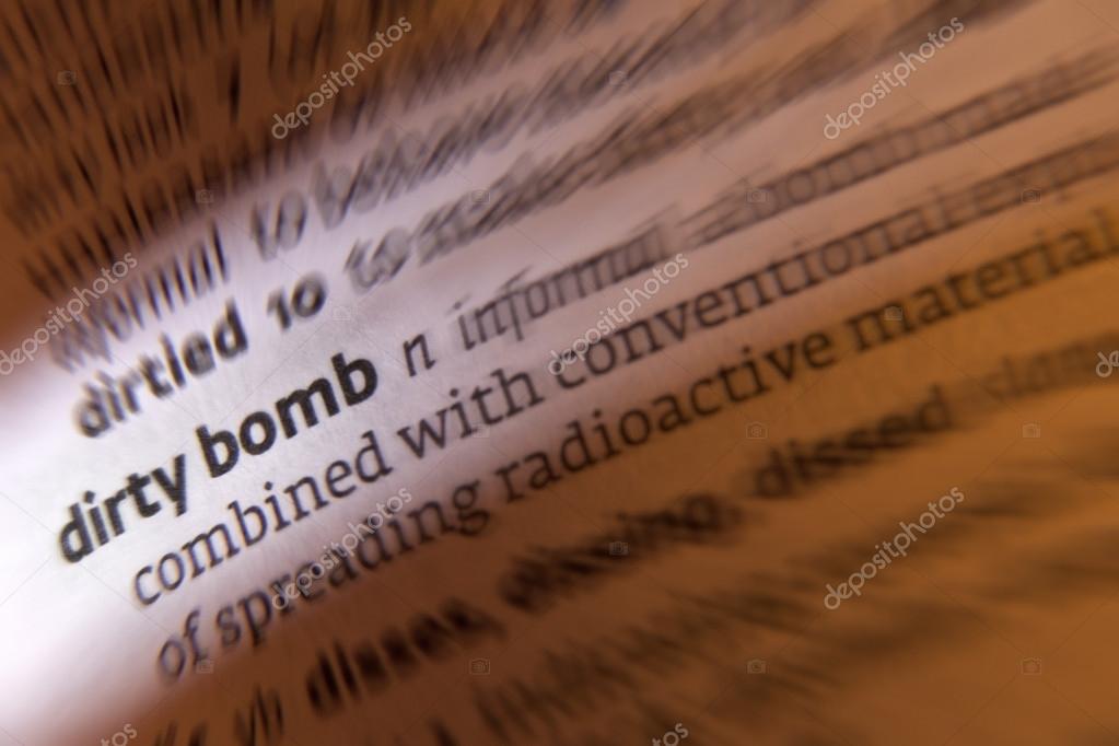 Dirty Bomb Dictionary Definition Stock Photo by ©Steve_Allen 17415041