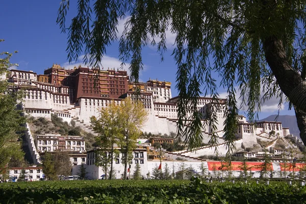 Tybet - lhasa - Pałac Potala — Zdjęcie stockowe