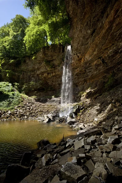 Hardraw Force Waterfall - Yorkshire - Inggris — Stok Foto