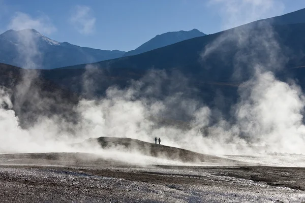 El geysers Τατοΐου στην έρημο της Ατακάμα - Χιλή — Φωτογραφία Αρχείου