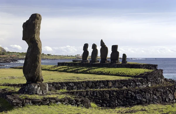 Moai - νησί του Πάσχα - Νότιου Ειρηνικού — Φωτογραφία Αρχείου